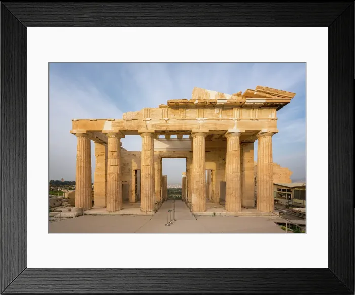 Framed Print : Athens Acropolis ancient Propylaea building entrance, UNESCO, Athens, Greece Framed Print : Athens Acropolis ancient Propylaea building entrance, UNESCO, Athens, Greece