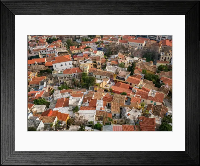 Framed Print : View over city seen from the Acropolis, Athens, Greece Framed Print : View over city seen from the Acropolis, Athens, Greece