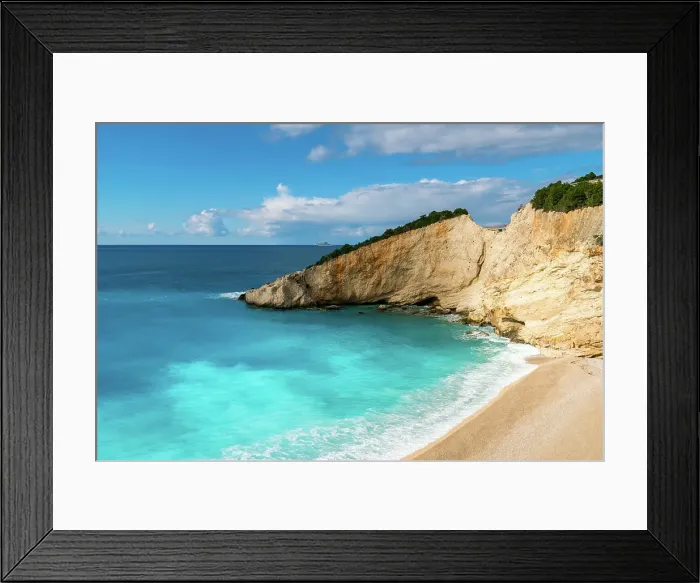 Framed Print : Porto Katsiki beach with turquoise water, Lefkada island, Ionian Islands, Greek Islands, Greece Framed Print : Porto Katsiki beach with turquoise water, Lefkada island, Ionian Islands, Greek Islands, Greece