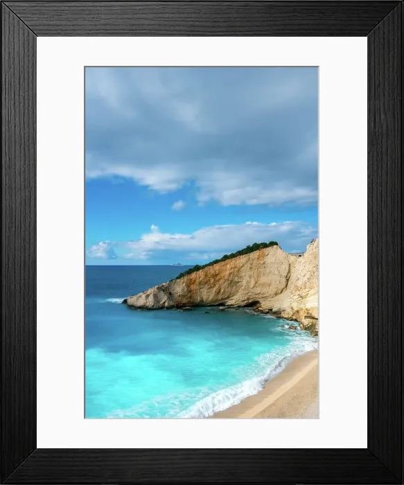 Framed Print : Porto Katsiki beach with turquoise water, Lefkada island, Ionian Islands, Greek Islands, Greece Framed Print : Porto Katsiki beach with turquoise water, Lefkada island, Ionian Islands, Greek Islands, Greece