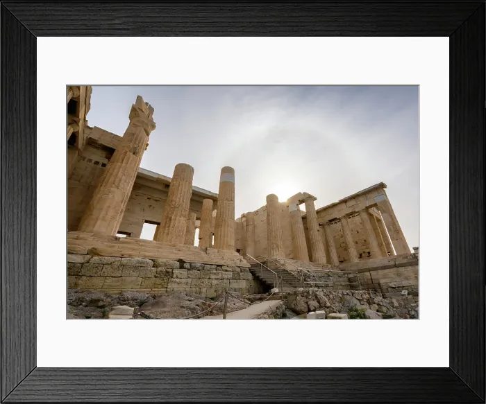 Framed Print : Ancient Propylaea building entrance, The Acropolis, UNESCO, Athens, Greece Framed Print : Ancient Propylaea building entrance, The Acropolis, UNESCO, Athens, Greece