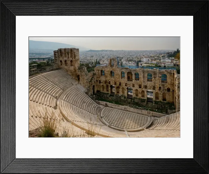 Framed Print : Odeon of Herodes Atticus, ancient open theater, Acropolis, UNESCO, Athens, Greece Framed Print : Odeon of Herodes Atticus, ancient open theater, Acropolis, UNESCO, Athens, Greece