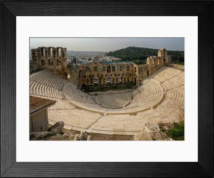 Framed Print : Odeon of Herodes Atticus, ancient open theater, Acropolis, UNESCO, Athens, Greece Framed Print : Odeon of Herodes Atticus, ancient open theater, Acropolis, UNESCO, Athens, Greece