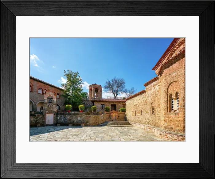 Framed Print : Meteora, ancient Great Meteoron Holy Monastery, UNESCO, Kalabaka, Greece Framed Print : Meteora, ancient Great Meteoron Holy Monastery, UNESCO, Kalabaka, Greece