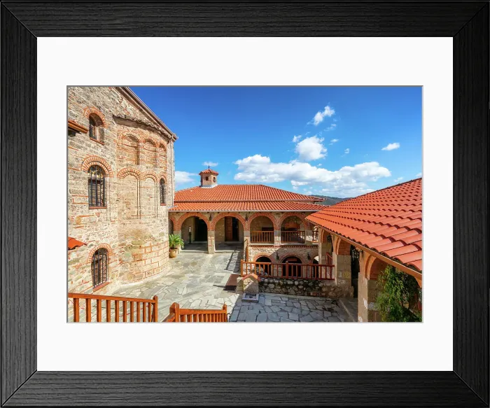 Framed Print : Meteora, ancient Great Meteoron Holy Monastery, UNESCO, Kalabaka, Greece Framed Print : Meteora, ancient Great Meteoron Holy Monastery, UNESCO, Kalabaka, Greece