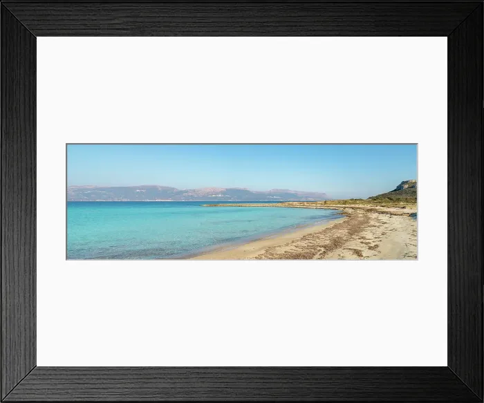 Framed Print : Lefki beach with turquoise water, Elafonisos island, Greece Framed Print : Lefki beach with turquoise water, Elafonisos island, Greece