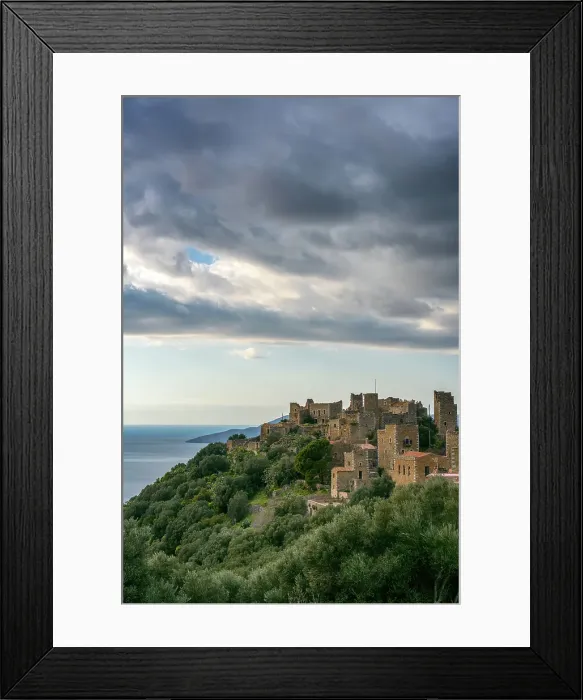 Framed Print : Vathia, abandoned village in the mountains of Mani Peninsula, Peloponnese, Greece Framed Print : Vathia, abandoned village in the mountains of Mani Peninsula, Peloponnese, Greece