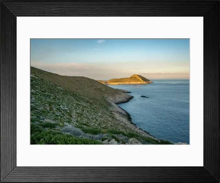 Framed Print : Cape Tainaron (Cape Matapan) landscape, the southernmost point of Greece, Mani Peninsula, Peloponnese, Greece Framed Print : Cape Tainaron (Cape Matapan) landscape, the southernmost point of Greece, Mani Peninsula, Peloponnese, Greece