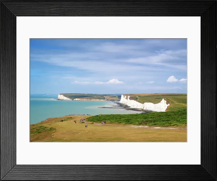 Framed Print : The white cliffs of Seven Sisters, South Downs National Park, East Sussex, England, United Kingdom Framed Print : The white cliffs of Seven Sisters, South Downs National Park, East Sussex, England, United Kingdom
