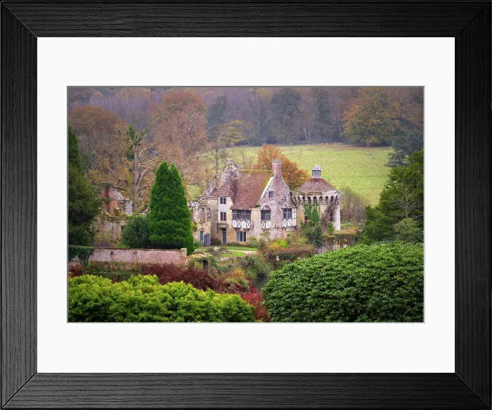 Framed Print : Old Scotney Castle in the autumn, Kent, England, United Kingdom Framed Print : Old Scotney Castle in the autumn, Kent, England, United Kingdom