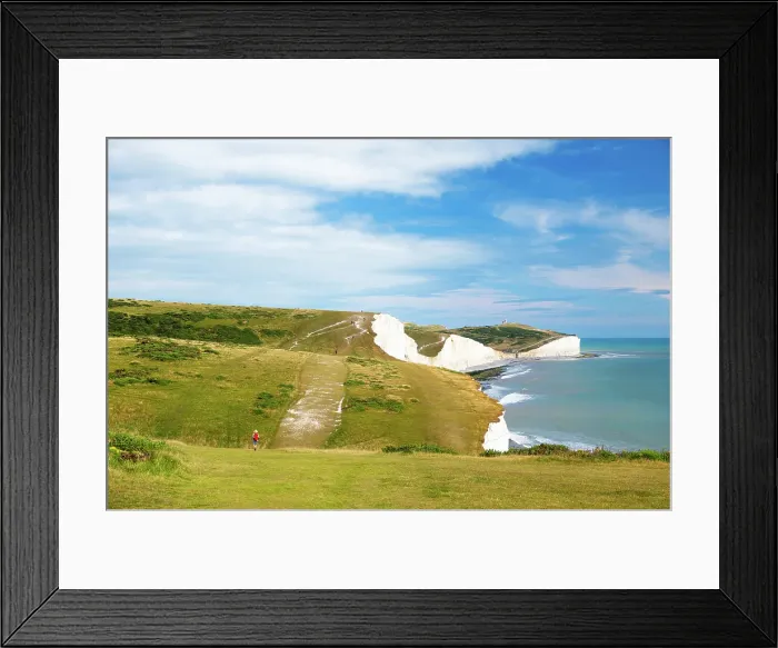 Framed Print : Seven Sisters cliffs, towards Birling Gap and Belle Tout (Belle Toute) Lighthouse, South Downs National Park, East Sussex, England, United Kingdom Framed Print : Seven Sisters cliffs, towards Birling Gap and Belle Tout (Belle Toute) Lighthouse, South Downs National Park, East Sussex, England, United Kingdom