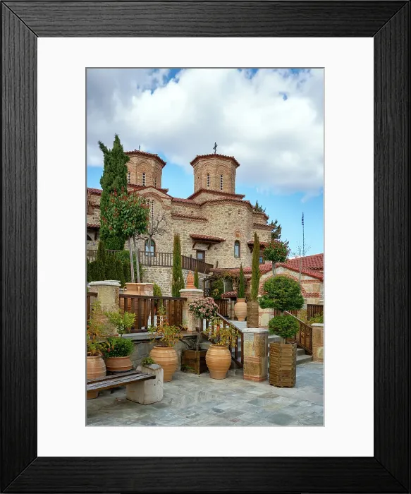 Framed Print : Meteora, ancient holy Monastery of Varlaam, UNESCO, Kalabaka, Greece