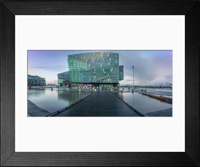 Framed Print : View of the Harpa Concert Hall and Conference Centre, Reykjavik, Iceland