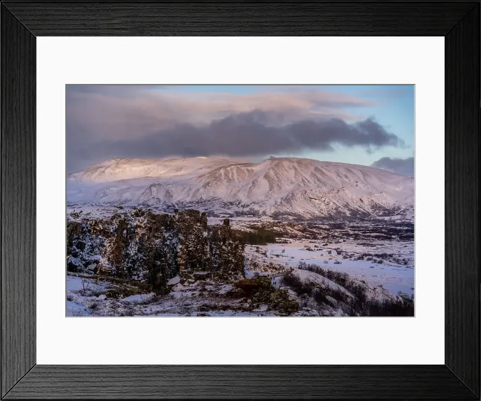 Framed Print : Continental drift between North American and Eurasian tectonic plates, Thingvellir National Park, UNESCO, in winter, Western Region, Iceland Framed Print : Continental drift between North American and Eurasian tectonic plates, Thingvellir National Park, UNESCO, in winter, Western Region, Iceland