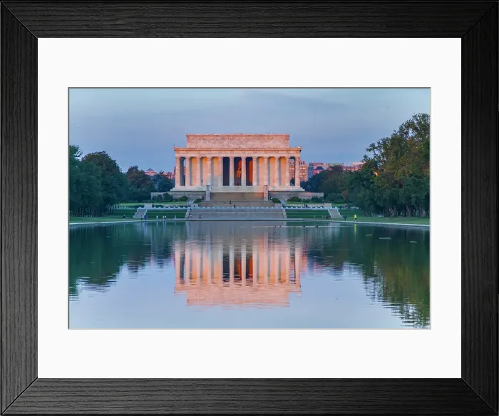 Framed Print : View of the Lincoln Memorial, Washington, D.C. United States of America Framed Print : View of the Lincoln Memorial, Washington, D.C. United States of America