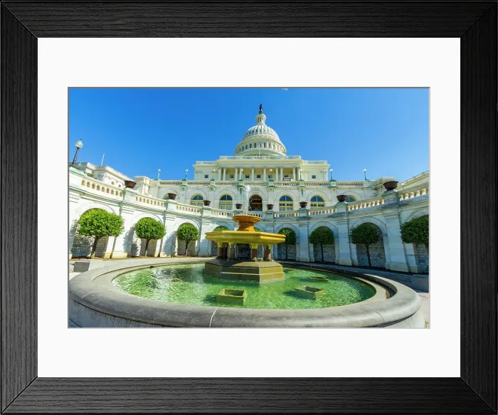 Framed Print : View of the United States Capitol Building, Washington, D.C. United States of America Framed Print : View of the United States Capitol Building, Washington, D.C. United States of America