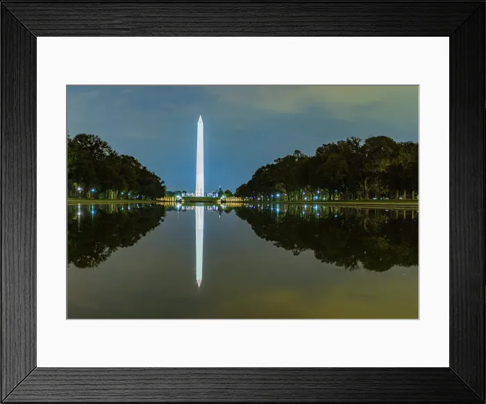 Framed Print : View of the Washington Monument at night in Washington, D.C. United States of America Framed Print : View of the Washington Monument at night in Washington, D.C. United States of America