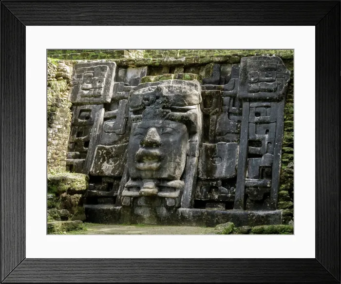 Framed Print : The Mask Temple at the Mesoamerican archaeological site of Lamanai (Submerged Crocodile), Belize Framed Print : The Mask Temple at the Mesoamerican archaeological site of Lamanai (Submerged Crocodile), Belize