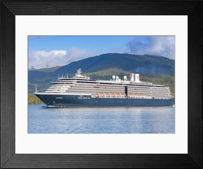 Framed Print : The Holland America cruise ship Zuiderdam in Southeast Alaska, United States of America Framed Print : The Holland America cruise ship Zuiderdam in Southeast Alaska, United States of America