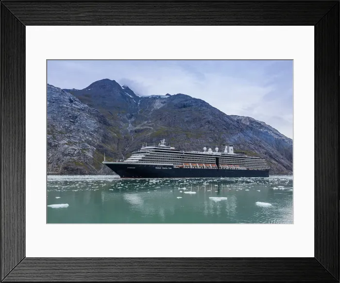 Framed Print : The Holland America cruise ship Zuiderdam in Southeast Alaska, United States of America Framed Print : The Holland America cruise ship Zuiderdam in Southeast Alaska, United States of America