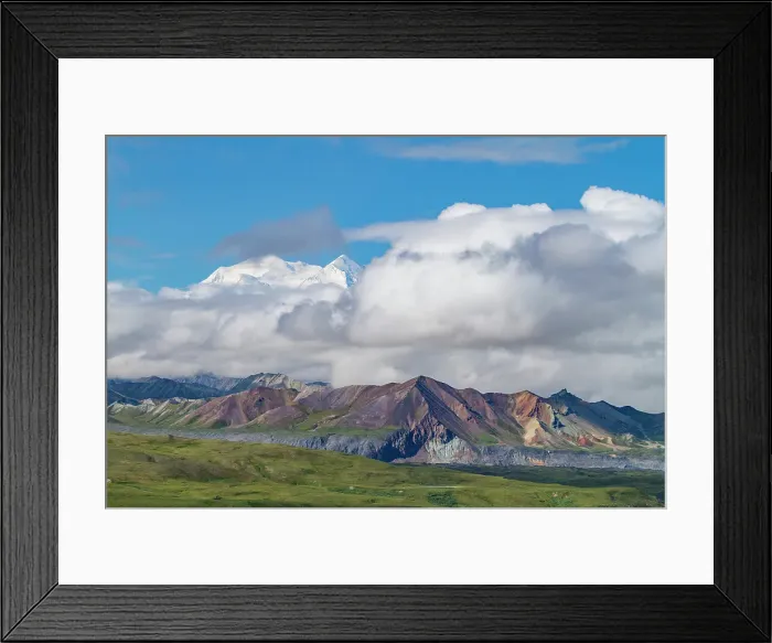 Framed Print : Partial View of Mount Denali (Mount McKinley) in Denali National Park, Alaska, United States of America Framed Print : Partial View of Mount Denali (Mount McKinley) in Denali National Park, Alaska, United States of America