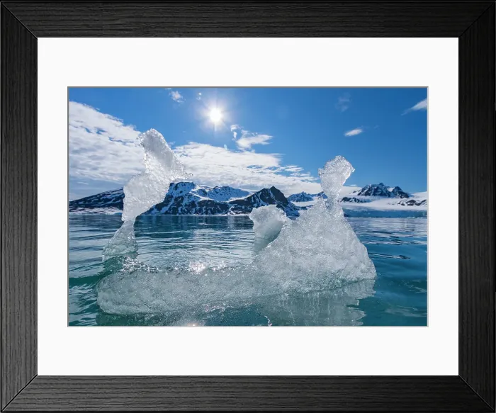Framed Print : A view of Isfjorden (Ice fjord) on the western side of Spitsbergen Island in the Svalbard Archipelago, Norway Framed Print : A view of Isfjorden (Ice fjord) on the western side of Spitsbergen Island in the Svalbard Archipelago, Norway