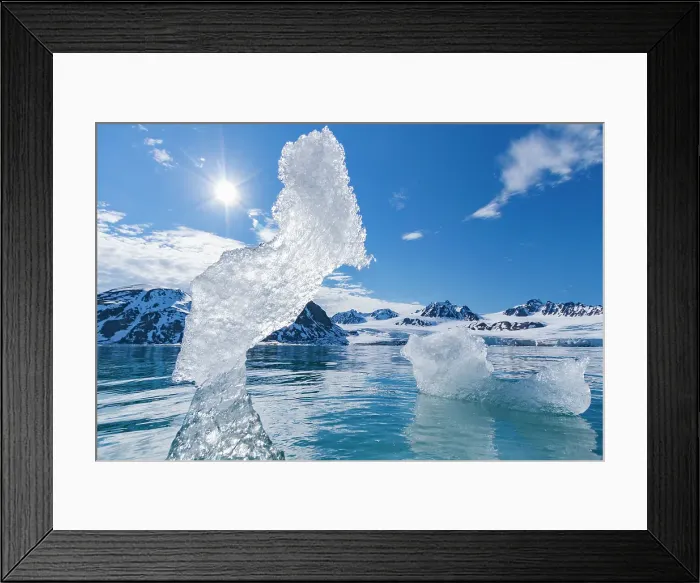 Framed Print : A view of Isfjorden (Ice fjord) on the western side of Spitsbergen Island in the Svalbard Archipelago, Norway Framed Print : A view of Isfjorden (Ice fjord) on the western side of Spitsbergen Island in the Svalbard Archipelago, Norway