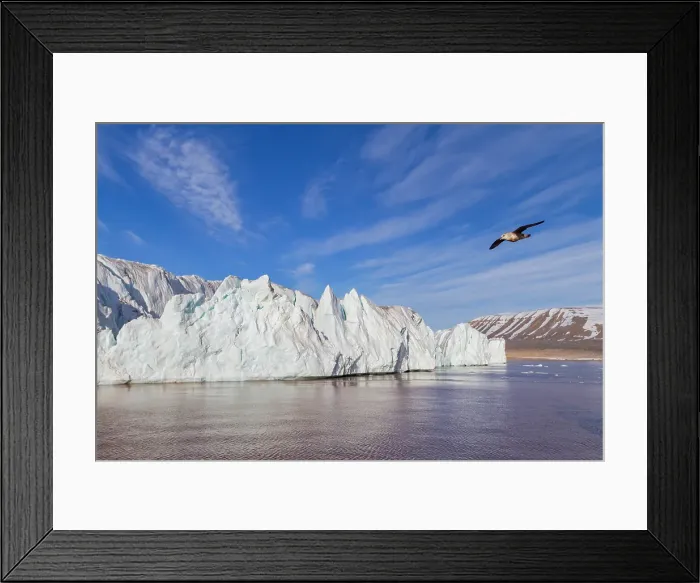 Framed Print : A view of the tidewater glacier in Isbukta (Ice Bay) on the western side of Spitsbergen Island, Svalbard Archipelago, Norway Framed Print : A view of the tidewater glacier in Isbukta (Ice Bay) on the western side of Spitsbergen Island, Svalbard Archipelago, Norway