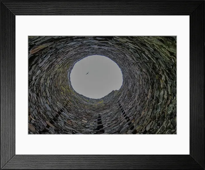 Framed Print : View of the interior of Mousa Broch on Mousa Island in Shetland, Scotland, United Kingdom Framed Print : View of the interior of Mousa Broch on Mousa Island in Shetland, Scotland, United Kingdom