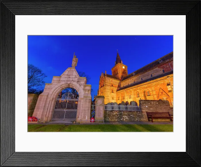 Framed Print : The 12th century St. Magnus Cathedral in the town of Kirkwall, Orkney Islands, Scotland, United Kingdom Framed Print : The 12th century St. Magnus Cathedral in the town of Kirkwall, Orkney Islands, Scotland, United Kingdom