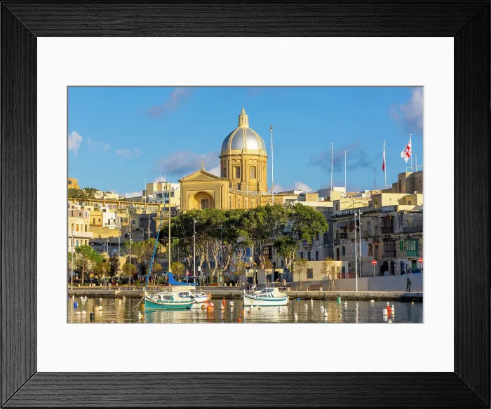 Framed Print : The Harbour at Kalkara, Malta Framed Print : The Harbour at Kalkara, Malta