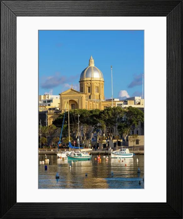 Framed Print : The Harbour at Kalkara, Malta Framed Print : The Harbour at Kalkara, Malta