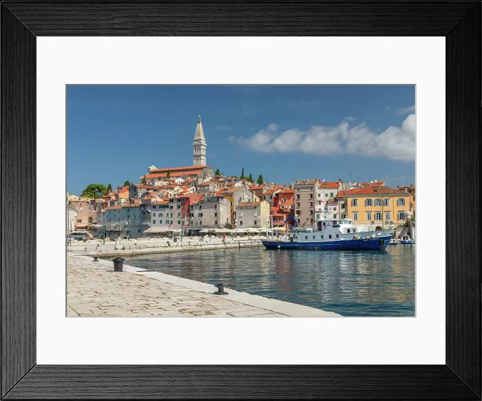 Framed Print : Old town with Cathedral of St. Euphemia, Rovinj, Istria, Croatia Framed Print : Old town with Cathedral of St. Euphemia, Rovinj, Istria, Croatia