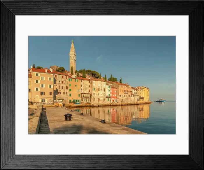 Framed Print : Old town with Cathedral of St. Euphemia, Rovinj, Istria, Croatia Framed Print : Old town with Cathedral of St. Euphemia, Rovinj, Istria, Croatia