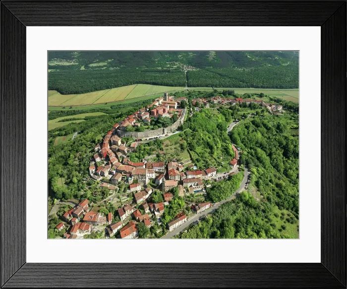 Framed Print : Hilltop village of Motovun, Istria, Croatia