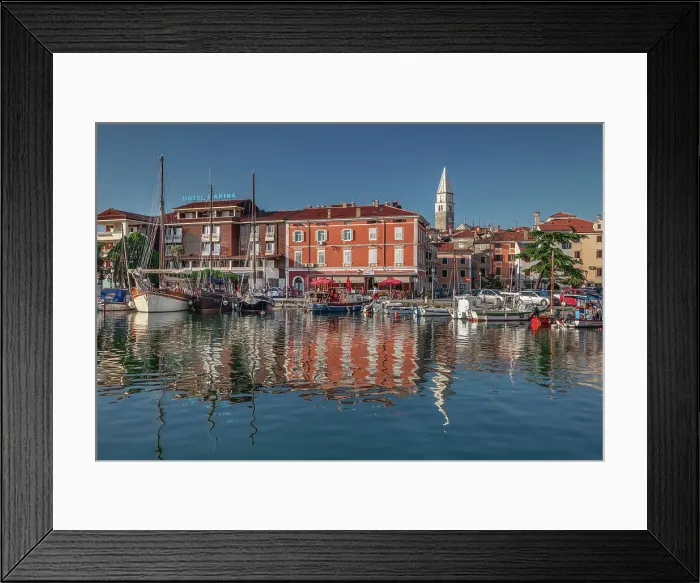 Framed Print : Harbour at the old town of Izola, Primorska, Slovenia Framed Print : Harbour at the old town of Izola, Primorska, Slovenia