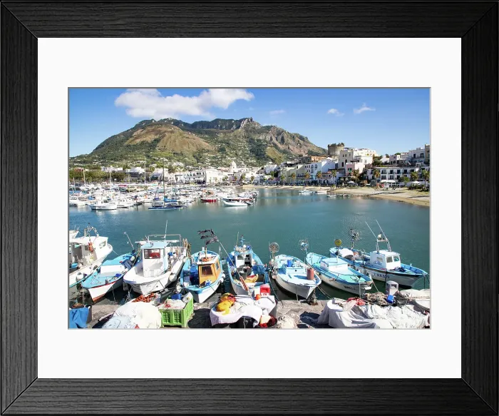 Framed Print : Landscape with Forio, Ischia, Phlegrean Islands, Gulf of Naples, Campania, Italy Framed Print : Landscape with Forio, Ischia, Phlegrean Islands, Gulf of Naples, Campania, Italy