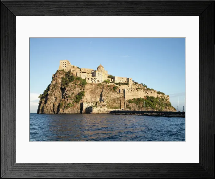 Framed Print : Aragonese Castle, Ischia, Phlegrean Islands, Gulf of Naples, Campania, Italy Framed Print : Aragonese Castle, Ischia, Phlegrean Islands, Gulf of Naples, Campania, Italy
