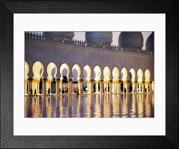 Framed Print : Detail of Sheikh Zayed Grand Mosque in Abu Dhabi, United Arab Emirates Framed Print : Detail of Sheikh Zayed Grand Mosque in Abu Dhabi, United Arab Emirates