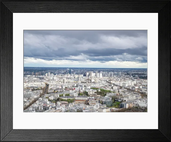 Framed Print : Aerial view over Paris, France Framed Print : Aerial view over Paris, France