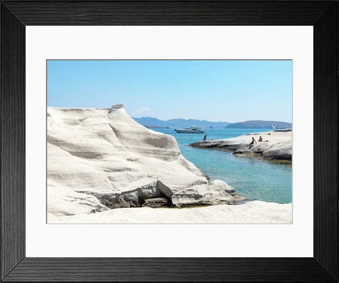 Framed Print : White chalk cliffs in Sarakiniko, Milos island, Cyclades, Greek Islands, Greece Framed Print : White chalk cliffs in Sarakiniko, Milos island, Cyclades, Greek Islands, Greece