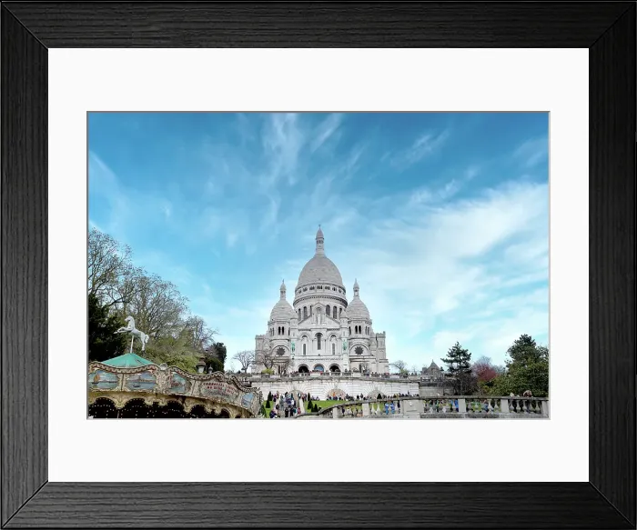 Framed Print : Basilique du Sacre-C'ur (Basilica of the Sacred Heart), Montmartre, Paris, France Framed Print : Basilique du Sacre-C'ur (Basilica of the Sacred Heart), Montmartre, Paris, France