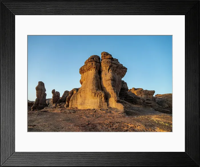 Framed Print : Beautiful rock formations around Zouar, Tibesti Mountains, Chad Framed Print : Beautiful rock formations around Zouar, Tibesti Mountains, Chad