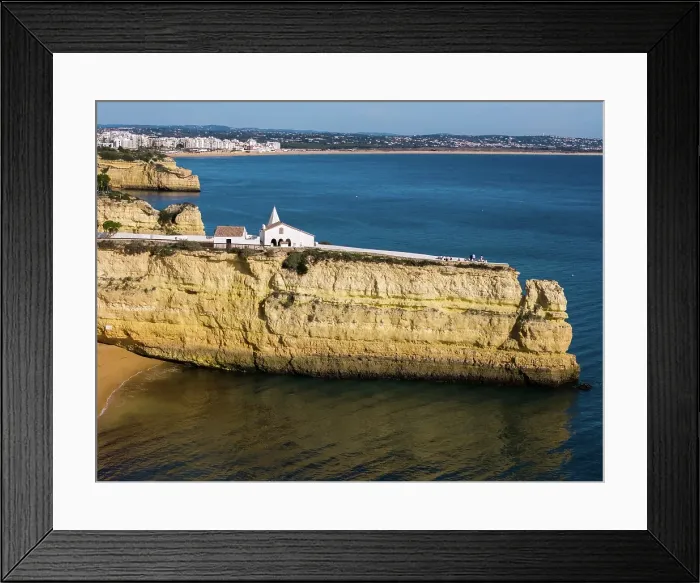 Framed Print : Aerial drone panoramic view of Fort of Nossa Senhora da Rocha (Fort of Our Lady of the Rock) (Castle of Porches), Porches, Lagoa, Algarve, Portugal Framed Print : Aerial drone panoramic view of Fort of Nossa Senhora da Rocha (Fort of Our Lady of the Rock) (Castle of Porches), Porches, Lagoa, Algarve, Portugal