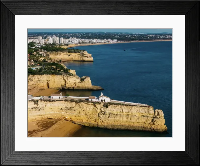 Framed Print : Aerial drone panoramic view of Fort of Nossa Senhora da Rocha (Fort of Our Lady of the Rock) (Castle of Porches), Porches, Lagoa, Algarve, Portugal Framed Print : Aerial drone panoramic view of Fort of Nossa Senhora da Rocha (Fort of Our Lady of the Rock) (Castle of Porches), Porches, Lagoa, Algarve, Portugal