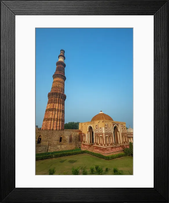 Framed Print : Qutb Minar complex, UNESCO, Delhi, India Framed Print : Qutb Minar complex, UNESCO, Delhi, India