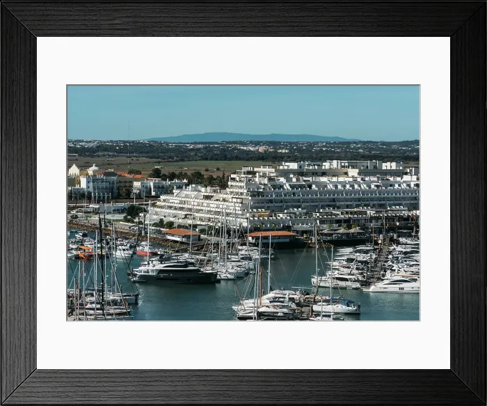 Framed Print : Aerial drone view of Vilamoura Marina in Vilamoura, Algarve, Portugal Framed Print : Aerial drone view of Vilamoura Marina in Vilamoura, Algarve, Portugal
