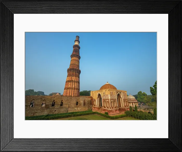 Framed Print : Qutb Minar complex, UNESCO, Delhi, India Framed Print : Qutb Minar complex, UNESCO, Delhi, India