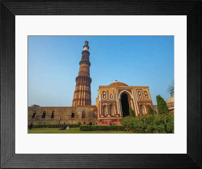 Framed Print : Qutb Minar complex, UNESCO, Delhi, India Framed Print : Qutb Minar complex, UNESCO, Delhi, India