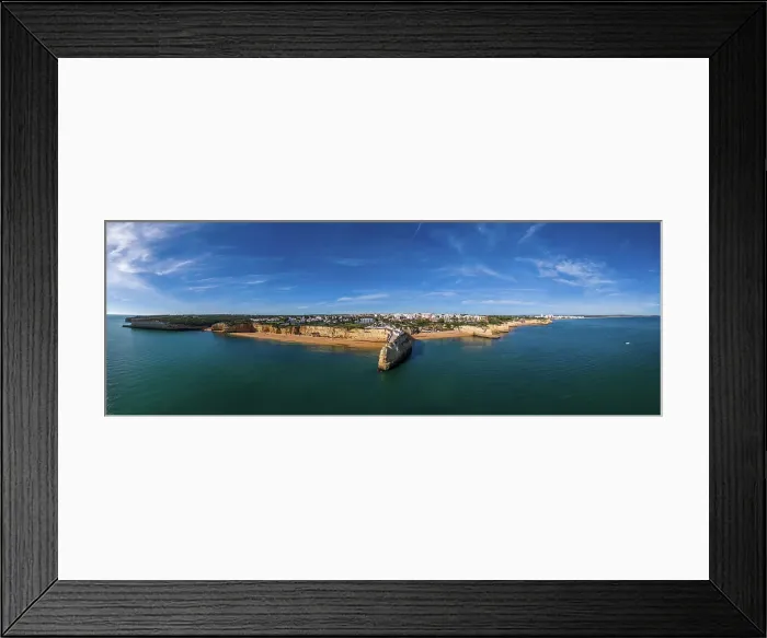 Framed Print : Aerial drone panoramic view of Fort of Nossa Senhora da Rocha (Fort of Our Lady of the Rock) (Castle of Porches), Porches, Lagoa, Algarve, Portugal Framed Print : Aerial drone panoramic view of Fort of Nossa Senhora da Rocha (Fort of Our Lady of the Rock) (Castle of Porches), Porches, Lagoa, Algarve, Portugal